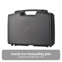 Multipurpose Hard Plastic Tool Case Long-Lasting Safeguarding Tool Box Shock-Resistant for Professionals, Photographers, Vehicle, Job Site