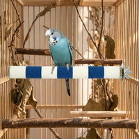 Parrot Perch Grinding Rod, Ceramic Sanding Perch Stand for Nail Grinding and Beak Trimming, Small or Medium Budgie Tool for Bird Cages