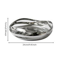 Stainless Steel Fruit Bowl Minimalist Bowl with Hollow Design Multifunctional Vessel for Kitchen