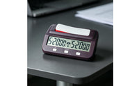 Compact Digital Chess Clock Portable Digital Chess Timer Lightweight Board Game Timer Long-Lasting for Tournaments