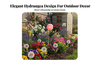 Weather-Resistant LED Hydrangea Light Waterproof LED Hydrangea Garden Stake Realistic Design for Lawn, Patio, Pathway
