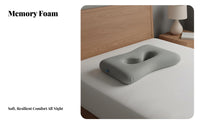 Memory Foam Pillow with Ear Hole Ergonomic Design Ear Piercing Pillow Spinal Alignment for Side Sleepers