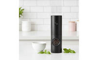 Battery Operated Automatic Seasoning Salt and Pepper Grinder Sleek Pepper Grinder Compact Seasoning Mill Lightweight for Kitchen