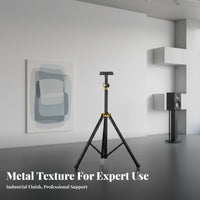 Tripod Speaker Stand Anti-Slip Feet Metal Audio Tripod Sturdy & Stable Floor Speaker Stand for DJs, Artists, Live Performance, Studio, Karaoke