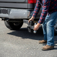 Adjustable Trailer Hitch Ball Mount 6-Inch Adjustable Hitch Lockable Adapter for Towing, Transporting