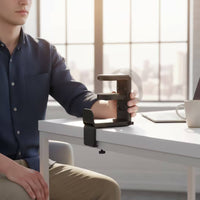 Clamp-on Headphone Holder No Headphone Hanger with Clamp Rotating