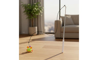 Cat Teaser Rod with Crustacean Lure Interactive Retractable Feline Teaser Rod Toy Detachable for Cats