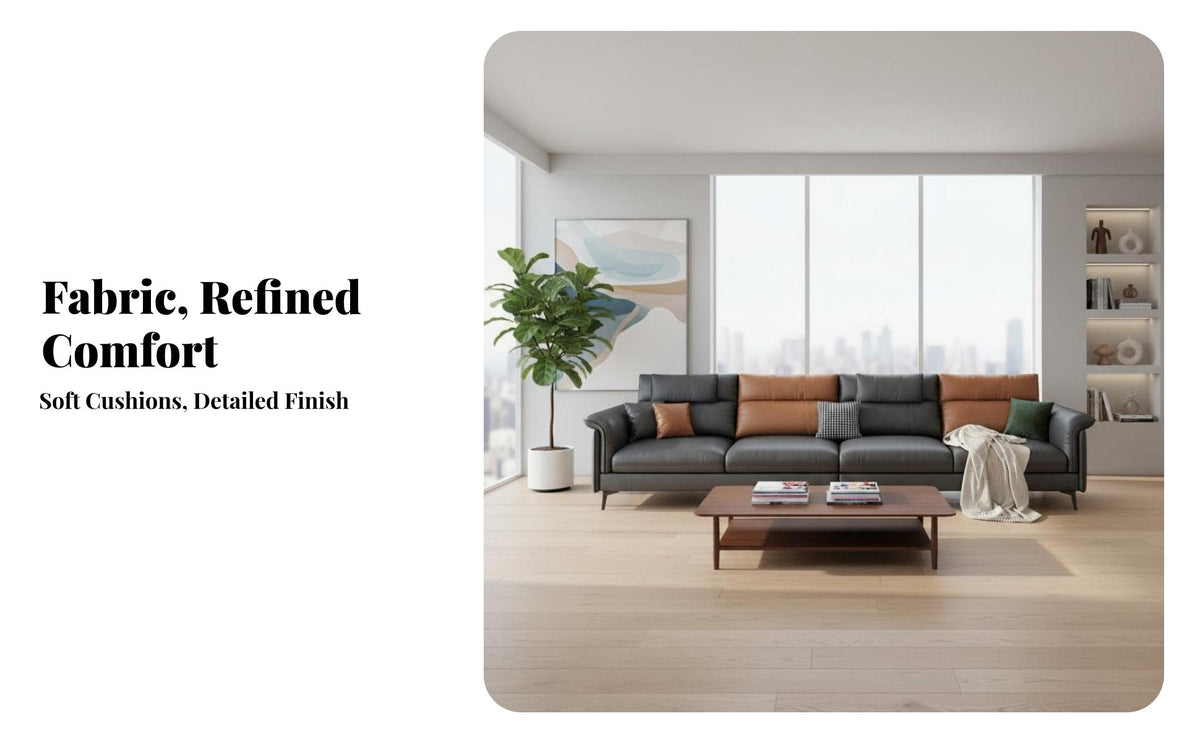 L-Shaped Sectional Sofa Modern interior living Room Furniture Latex padding Couch for Apartment Dwellers, homeowners, Home, Lounge Area