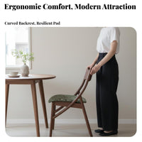 French design animal-inspired curved-shaped Backrest Chair Designer Inspired Household Furniture mid-century modernera Modern Minimalist Design for Apartment Dwellers, homeowners, Dining Room, Kitchen, Bedroom, Home Office