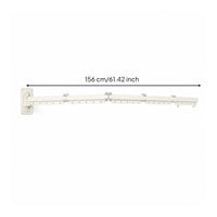 Wall Hanger with Folding Arm Foldable Wall-Mounted Clothes Rack Fold-Away Garment Rack for Apartment