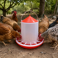 Poultry Feeder, Thickened Chicken Feeder for Backyard, Anti Spill Chick Feeder Bucket for Outdoor Poultry Farming