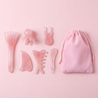 Massage Comb, 7 Piece Facial Set, Resin Material Face Lifting Tools, 7 for Skincare Lovers