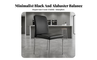 Stackable Armless Dining Chair Modern Design Upholstered Armless Chair Comfortable Backrest Seating Furniture Sturdy Long-Lasting for Restaurant Owners, Homeowners, Families, Hotel, Kitchen, Waiting Room, Bedroom