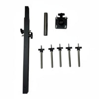 5-Rod Percussion Rack Easy to Install Multiple-Peg Cowbell Stand Bell Chime Stand for Artists