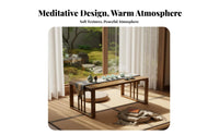 Japanese Design Foldable Tatami Table Space-Saving Foldable Tatami Desk Multi-Purpose Household Furniture Portable for Tea Enthusiasts, Students, Apartment Dwellers, Bay Window, Bedroom, Living Room, Small Areas