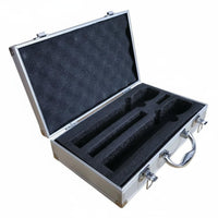 Shockproof Wireless Audio Device Carrying Case Portable Double Audio Device Storage Box Drop-Proof for Performers, Singers, KTV, Travel
