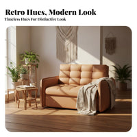 Modern Minimalist design Pull-expandable Sleeper Armchair Space-Saving transformable Seating Foldable Indoor Furniture 2-in-1 Design for Apartment Dwellers, Students, Homeowners, Balcony, Small Spaces, Living Room, Bedroom