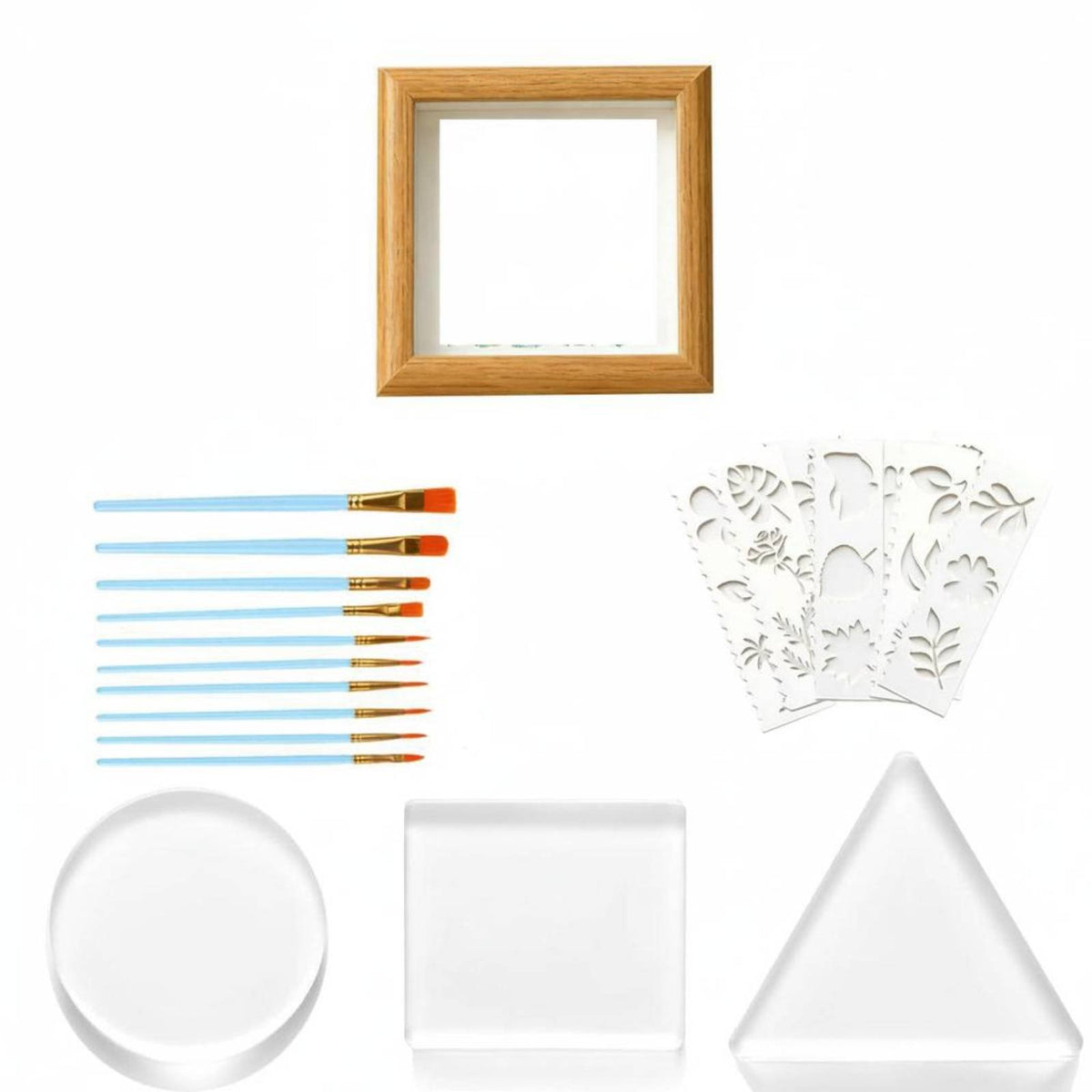 3 Pieces Easy to Clean Gel Press Set DIY Craft Gelatine Printing Board Kit for Classroom