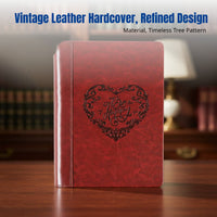 Compact Hardcover Notebook, Daily Logbook, Planner, Creative Leather Cover, Motivational Gift, Lock-Bound, Premium Pages