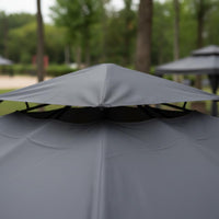 Replacement Gazebo Canopy Protection Double Tier Canopy Top Waterproof Gazebo Roof Cover for Backyard, Garden, Patio