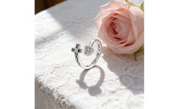 Adjustable Cross Rings Inspirational Cross Rings Metal for Women, Christians