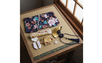 1/6 Scale Kimono Set Floral Pattern Female Action Figure Kimono Long and Short Designs Miniature Wafuku Outfit for Hobbyists
