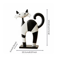 Spotted Feline Figurine Display Decorative Feline Figurine Cute for Study