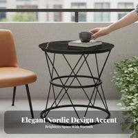 2 Pieces Nordic design Armchair and Side Table Set Light Luxury Upholstered Armchair with Wood Legs Space-Saving Accent Chair Modern Aesthetic for Readers, Homeowners, Renters, Living Room, Small Apartment, Bedroom, perusing corner