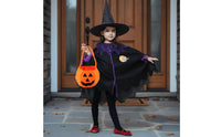 Girl's Witch Costume Role-Playing Witch Costume Set Halloween Outfit for Kids