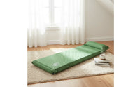 Built-in Headrest Inflatable Camping Sleeping Pad Quilted Camping Sleeping Pad Textured Inflatable Camp Mat 5 Cm Thick