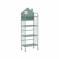 Mobile Design 3-Tier Rolling Organizer With casters Rolling Organizer Trolley Space-Saving Shelf Unit Multi-Purpose for Children, Homeowners, Office Workers, Study Room, Narrow Spaces, Bedroom, Kitchen