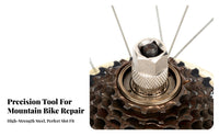 Bike Freewheel Removal Tool Exact Fit Freewheel Removal Heat Treated Hardened Steel Cycle Cassette Remover Tool for Cyclists, Home Garage