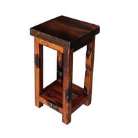 Potted Plant Pedestal Chinese Design Design Tiered Wooden Pedestal Indoor & Outsideside Door Rustic Look for Balcony