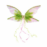 Wearable Fairy Wings with Ribbons Translucent Cicada Wings Ethereal Costume Accessory Semi-Transparent for Cosplayers, Photo Shoots