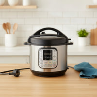 Digital Electric Pressure Cooker 6L Pressure Cooker with Removable Pot 1000W Multicooker Single-Touch for Countertop