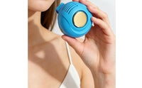 Wearable Mini Waist Fan Lightweight Bladeless Attach-on Fan Rechargeable 360° Adjustable Air Circulation for Outdoor