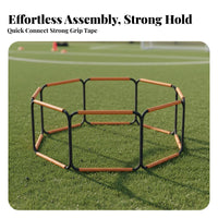 Foldable Butterfly Agility Ladder Multi-Functional Soccer Footwork Coach Use Anywhere Training Hurdles Set Easy to Assemble for Children, Athletes