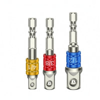 3 Pieces Hex-Shank Adapter Set Forged Power Tool Accessory Wear-Resistant