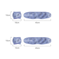 Blue Adjustable Weighted Cuffs Patterned Cuffed Weight Set Hook-and-Loop Weighted Ankle Cuffs Padded