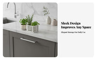 No-Tools-Required-Tool-Less Organizer Basket No Tools Required Cabinet Door Organizer Cabinet Door Storage Holder