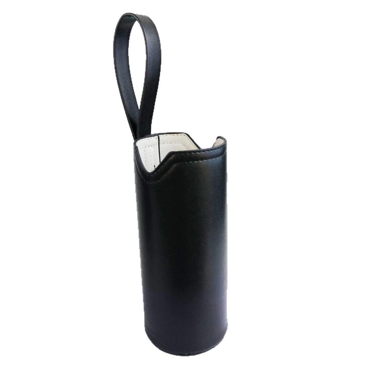 Long-Lasting Leather Cup Sleeve with Strap Portable Tumbler Sleeve with Hand Strap Lightweight Carrier Secure for Outdoor