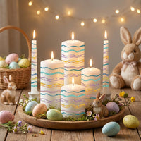Easter Candle Sticker Multi Glitter Candle Tattoo for Crafters, Christmas, Holiday