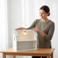 1:12 Scale Dollhouse Lamp Illuminates 1/12 Scale Dollhouse Lamp Miniature Illuminating Ceiling Luminaire Easy Installation