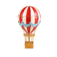Hot Air Balloon Ornament Festive Sculpture Glittered for Wedding