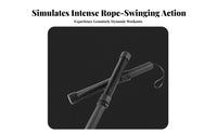 Textured Handles Spring-Loaded Grip Bar Black Resistance Training Bar