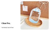 Dustproof PVC Doll Display Bag Multi-Functional Clear Doll Display Bag Portable Design for Collectors, Kids, On The Go, Backpack Decoration