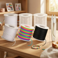 1mm Elastic Cord Kit Reusable Elastic String Kit Portable Drawstring Threader