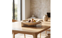 Tabletop Tray with Stand Wabi-Fruit Bowl with Stand Speckled Decorative Organizer for Living Room