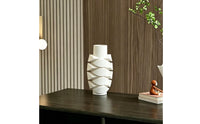 Sculptural Vase Modern Sculptural Flower Holder Layered for Hotel