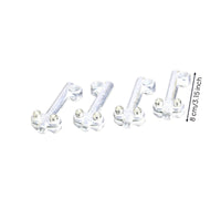 4 Pieces Adjustable Guard Stay Bracket Screw Clamp Two-Wheeler Guard Support Adjuster Cylindrical Rod